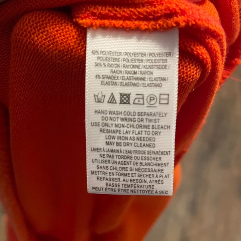 FP Beach Bright Orange Lightweight Pullover Sweater Women’s M - Picture 8 of 8